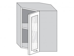 1.60.3у Шкаф настенный (h=720) угловой на 600мм со стекл. дверцей в Верхнем Уфалее - verhnij-ufalej.mebel74.com | фото