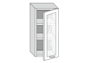 19.40.3 Шкаф настенный (h=913) на 400мм с 1-ой стекл. дверцей в Верхнем Уфалее - verhnij-ufalej.mebel74.com | фото