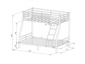 Двухъярусная кровать Гранада-2 140 белая в Верхнем Уфалее - verhnij-ufalej.mebel74.com | фото 2