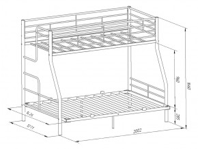 Двухъярусная кровать Гранада-3 140 белый в Верхнем Уфалее - verhnij-ufalej.mebel74.com | фото 2