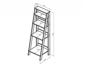 Этажерка Лофт белый в Верхнем Уфалее - verhnij-ufalej.mebel74.com | фото 2