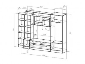 Гостиная Оскар венге/анкор светлый в Верхнем Уфалее - verhnij-ufalej.mebel74.com | фото 2