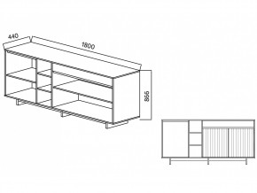 Комодино Moderno-1800 Ф5 в Верхнем Уфалее - verhnij-ufalej.mebel74.com | фото 4