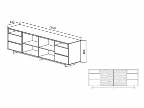 Комодино Moderno-2200 Ф4 в Верхнем Уфалее - verhnij-ufalej.mebel74.com | фото 4