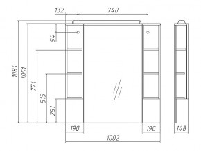 Комплект мебели для ванной 3D 100 с тумбой в Верхнем Уфалее - verhnij-ufalej.mebel74.com | фото 3