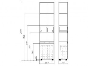 Комплект мебели для ванной 3D 60 в Верхнем Уфалее - verhnij-ufalej.mebel74.com | фото 2