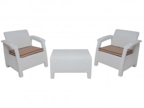 Комплект на балкон Yalta Balcony Set белый в Верхнем Уфалее - verhnij-ufalej.mebel74.com | фото