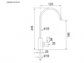 Кран для чистой воды LC2103 в Верхнем Уфалее - verhnij-ufalej.mebel74.com | фото 2