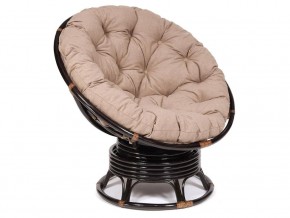 Кресло-качалка Papasan w 23/01 B с подушкой Antique brown, экошерсть Коричневый в Верхнем Уфалее - verhnij-ufalej.mebel74.com | фото