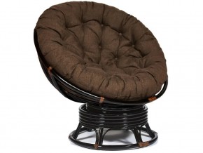 Кресло-качалка Papasan w 23/01 B с подушкой Antique brown, ткань Коричневый в Верхнем Уфалее - verhnij-ufalej.mebel74.com | фото