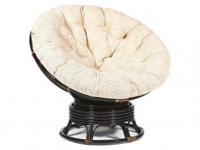 Кресло-качалка Papasan w 23/01 B с подушкой Antique brown, ткань Старт в Верхнем Уфалее - verhnij-ufalej.mebel74.com | фото