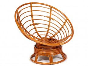 Кресло-качалка Papasan w 23/01 B с подушкой Cognac, экошерсть Коричневый в Верхнем Уфалее - verhnij-ufalej.mebel74.com | фото 4