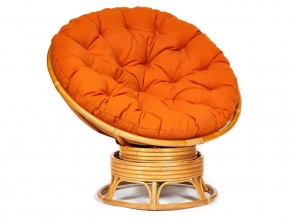 Кресло-качалка Papasan w 23/01 B с подушкой Honey, ткань Оранжевый в Верхнем Уфалее - verhnij-ufalej.mebel74.com | фото