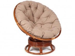 Кресло-качалка Papasan w 23/01 B с подушкой Pecan, экошерсть Коричневый в Верхнем Уфалее - verhnij-ufalej.mebel74.com | фото