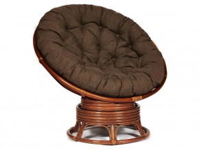 Кресло-качалка Papasan w 23/01 B с подушкой Pecan, ткань Коричневый в Верхнем Уфалее - verhnij-ufalej.mebel74.com | фото