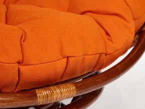 Кресло-качалка Papasan w 23/01 B с подушкой Pecan, ткань Оранжевый в Верхнем Уфалее - verhnij-ufalej.mebel74.com | фото 3