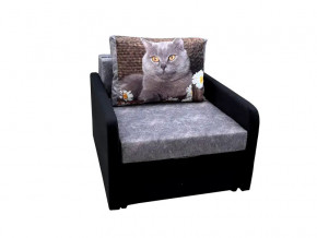 Кресло кровать Канзасик с подлокотниками кот с ромашкой в Верхнем Уфалее - verhnij-ufalej.mebel74.com | фото