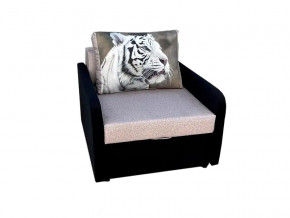 Кресло кровать Канзасик с подлокотниками тигр белый в Верхнем Уфалее - verhnij-ufalej.mebel74.com | фото