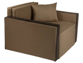 Кресло-кровать Милена с подлокотниками рогожка brown в Верхнем Уфалее - verhnij-ufalej.mebel74.com | фото