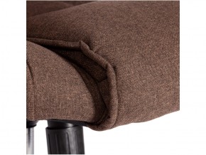 Кресло офисное Bergamo хром ткань коричневый в Верхнем Уфалее - verhnij-ufalej.mebel74.com | фото 4