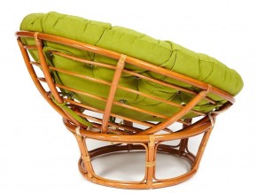 Кресло Papasan 23/01 W с подушкой Cognac, флок Олива в Верхнем Уфалее - verhnij-ufalej.mebel74.com | фото 2