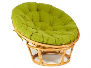 Кресло Papasan 23/01 W с подушкой Honey, флок Олива в Верхнем Уфалее - verhnij-ufalej.mebel74.com | фото