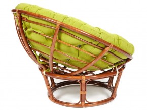 Кресло Papasan 23/01 W с подушкой Pecan, флок Олива в Верхнем Уфалее - verhnij-ufalej.mebel74.com | фото 3