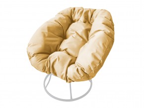 Кресло Пончик без ротанга бежевая подушка в Верхнем Уфалее - verhnij-ufalej.mebel74.com | фото