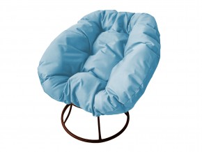 Кресло Пончик без ротанга голубая подушка в Верхнем Уфалее - verhnij-ufalej.mebel74.com | фото
