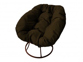 Кресло Пончик без ротанга коричневая подушка в Верхнем Уфалее - verhnij-ufalej.mebel74.com | фото