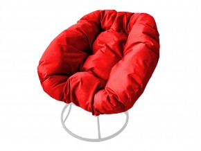 Кресло Пончик без ротанга красная подушка в Верхнем Уфалее - verhnij-ufalej.mebel74.com | фото
