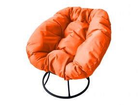 Кресло Пончик без ротанга оранжевая подушка в Верхнем Уфалее - verhnij-ufalej.mebel74.com | фото