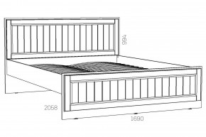 Кровать 1600 Оливия НМ 040.34 Х в Верхнем Уфалее - verhnij-ufalej.mebel74.com | фото 2