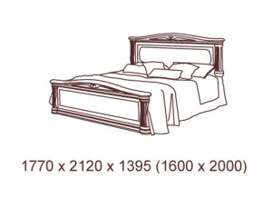 Кровать 2-х спальная  1600*2000 с ортопедом в Верхнем Уфалее - verhnij-ufalej.mebel74.com | фото