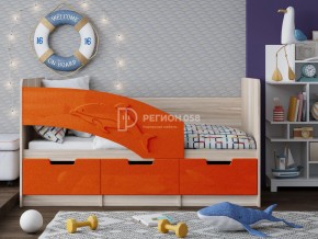 Кровать Дельфин-6 МДФ 1800 Апельсин металлик в Верхнем Уфалее - verhnij-ufalej.mebel74.com | фото