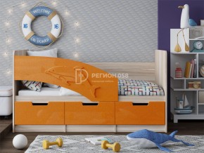 Кровать Дельфин-6 МДФ 1800 Оранжевый металлик в Верхнем Уфалее - verhnij-ufalej.mebel74.com | фото