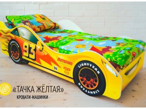 Кровать детская машина Тачка Желтая в Верхнем Уфалее - verhnij-ufalej.mebel74.com | фото