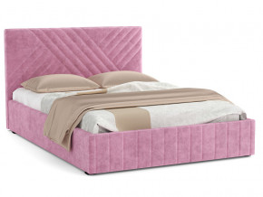 Кровать Гамма 1600 с основанием велюр тенерифе розовый в Верхнем Уфалее - verhnij-ufalej.mebel74.com | фото