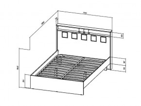 Кровать Коста-Рика 1400 в Верхнем Уфалее - verhnij-ufalej.mebel74.com | фото 2