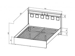 Кровать Коста-Рика 1600 в Верхнем Уфалее - verhnij-ufalej.mebel74.com | фото 2