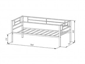 Кровать металлическая Лорка Белый в Верхнем Уфалее - verhnij-ufalej.mebel74.com | фото 2