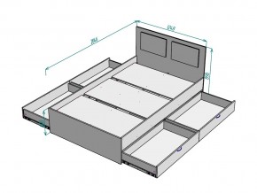 Кровать Ольга L37 ширина 1200 в Верхнем Уфалее - verhnij-ufalej.mebel74.com | фото 3