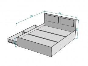 Кровать Ольга L40 ширина 1600 в Верхнем Уфалее - verhnij-ufalej.mebel74.com | фото 3