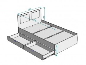 Кровать Ольга L46 ширина 1200 в Верхнем Уфалее - verhnij-ufalej.mebel74.com | фото 3