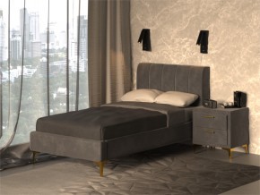 Кровать Рошаль 900 серый в Верхнем Уфалее - verhnij-ufalej.mebel74.com | фото 2