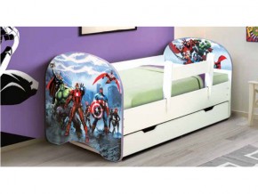Кровать с фотопечатью с 1 ящиком Супергерои 800*1600 в Верхнем Уфалее - verhnij-ufalej.mebel74.com | фото