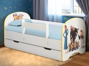 Кровать с фотопечатью с 1 ящиком Веселое семейство 700*1400 в Верхнем Уфалее - verhnij-ufalej.mebel74.com | фото 1