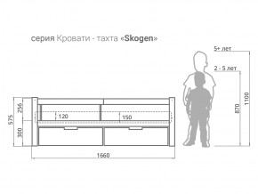 Кровать-тахта Svogen с ящиками и бортиком бежевый в Верхнем Уфалее - verhnij-ufalej.mebel74.com | фото 3