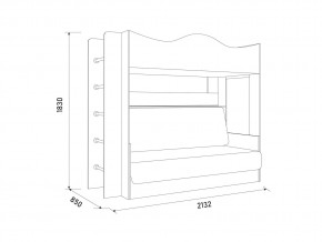 Кровать-трансформер Сити Венге/белый в Верхнем Уфалее - verhnij-ufalej.mebel74.com | фото 2