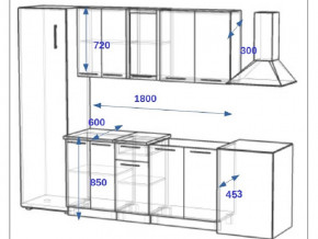 Кухонный гарнитур 10Р РоялВуд 1800 мм в Верхнем Уфалее - verhnij-ufalej.mebel74.com | фото 2